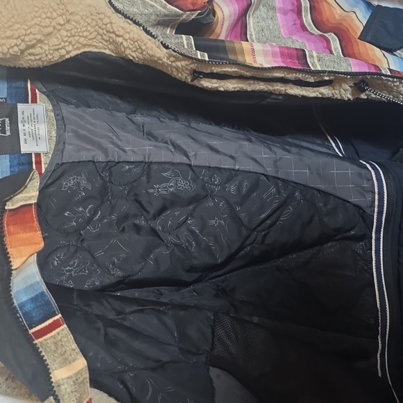 Burton Prowess Snowboard Ski Jacket Coat Baja Mija Stripe Black NWOT Large L - Picture 7 of 14